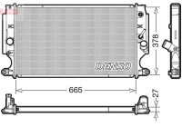 Radiator, engine cooling DRM50088 Denso