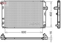 Radiator, engine cooling DRM50089 Denso