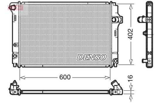 Radiator, engine cooling DRM50089 Denso
