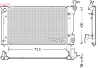 Radiator, engine cooling DRM50098 Denso