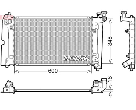 Radiator, engine cooling DRM50110 Denso