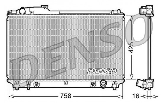 Radiator, engine cooling DRM51003 Denso