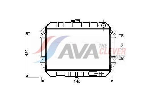 Radiator, engine cooling DU2027 Ava Quality Cooling