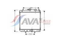 Radiator, engine cooling DU2035 Ava Quality Cooling