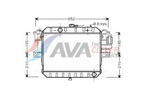 Radiator, engine cooling DU2038 Ava Quality Cooling