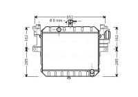 Radiator, engine cooling DU2041 Ava Quality Cooling