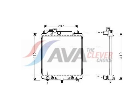 Radiator, engine cooling DU2048 Ava Quality Cooling