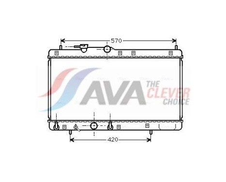 Radiator, engine cooling DU2053 Ava Quality Cooling