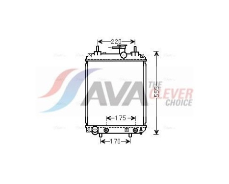 Radiator, engine cooling DU2073 Ava Quality Cooling