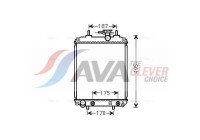 Radiator, engine cooling DUA2065 Ava Quality Cooling