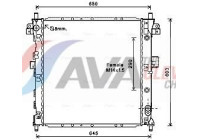 Radiator, engine cooling DWA2105 Ava Quality Cooling