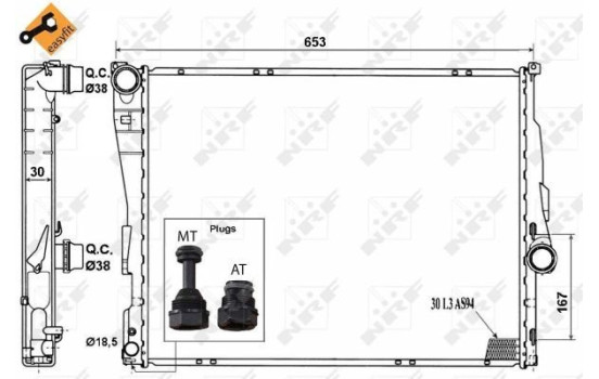 Radiator, engine cooling EASY FIT, Image 8