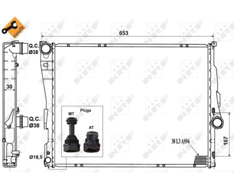 Radiator, engine cooling EASY FIT, Image 5