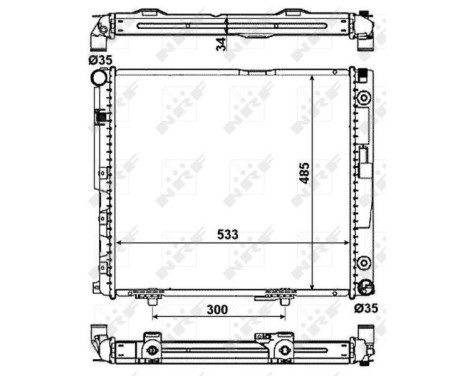 Radiator, engine cooling EASY FIT