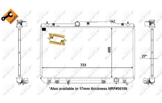 Radiator, engine cooling EASY FIT, Image 4