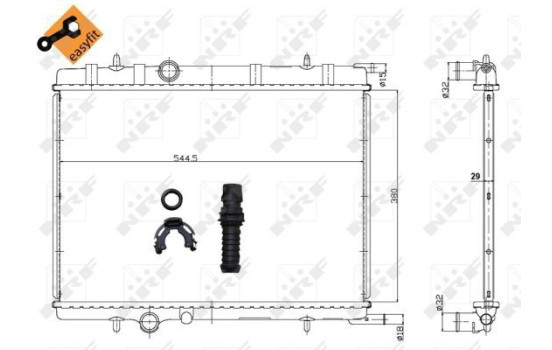 Radiator, engine cooling EASY FIT, Image 6