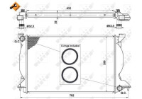Radiator, engine cooling EASY FIT