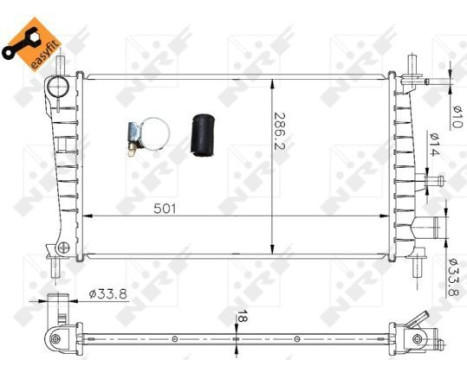 Radiator, engine cooling EASY FIT, Image 6
