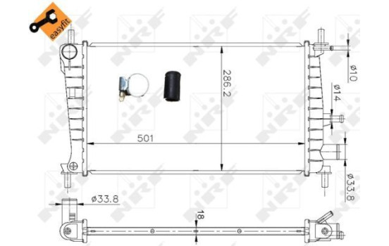 Radiator, engine cooling EASY FIT, Image 6