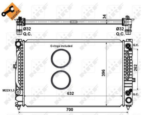 Radiator, engine cooling EASY FIT, Image 4