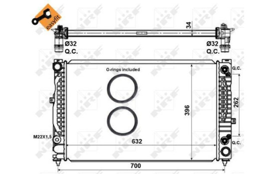 Radiator, engine cooling EASY FIT, Image 4