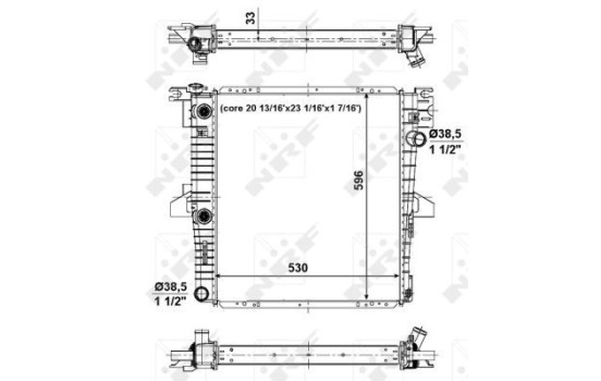 Radiator, engine cooling EASY FIT, Image 4