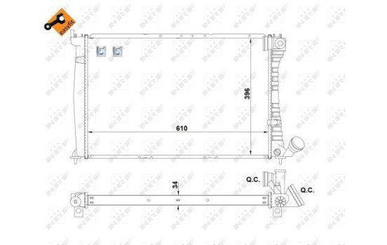 Radiator, engine cooling EASY FIT, Image 5