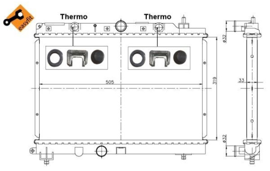 Radiator, engine cooling EASY FIT, Image 4