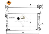 Radiator, engine cooling EASY FIT