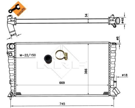 Radiator, engine cooling EASY FIT, Image 5