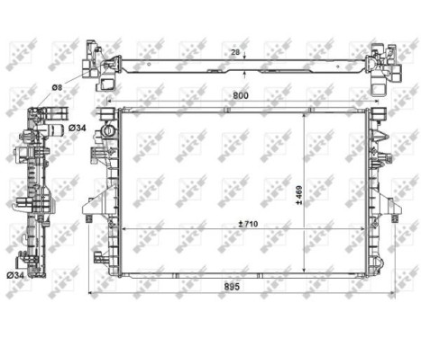 Radiator, engine cooling EASY FIT, Image 4