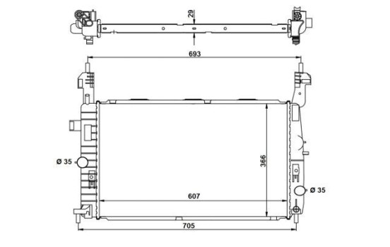 Radiator, engine cooling EASY FIT, Image 6