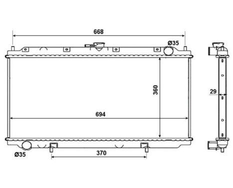 Radiator, engine cooling EASY FIT, Image 6