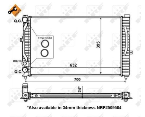 Radiator, engine cooling EASY FIT, Image 5