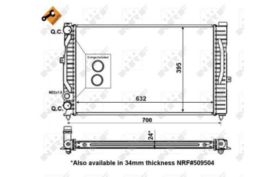 Radiator, engine cooling EASY FIT, Image 5