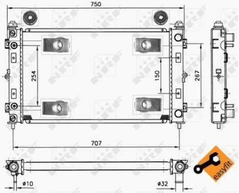 Radiator, engine cooling EASY FIT, Image 5