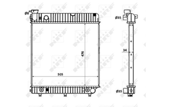 Radiator, engine cooling EASY FIT, Image 5