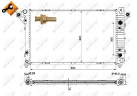 Radiator, engine cooling EASY FIT