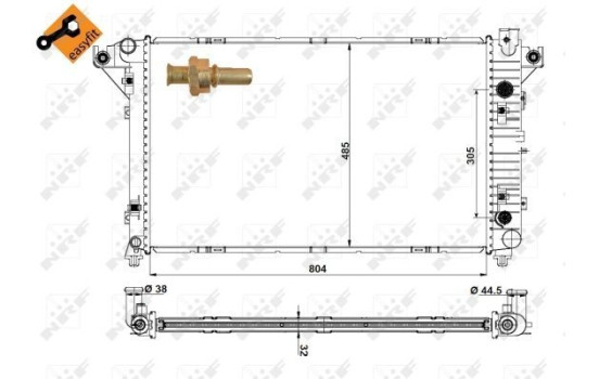 Radiator, engine cooling EASY FIT, Image 6