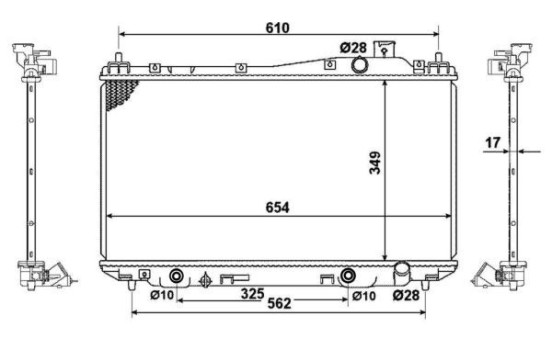 Radiator, engine cooling EASY FIT, Image 3