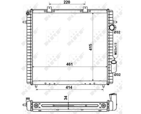 Radiator, engine cooling EASY FIT