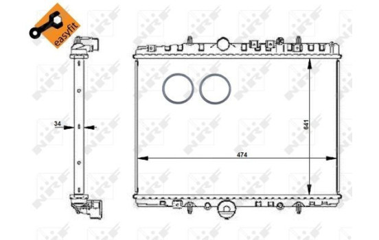 Radiator, engine cooling EASY FIT, Image 6