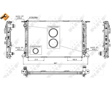 Radiator, engine cooling EASY FIT, Image 4