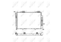 Radiator, engine cooling EASY FIT