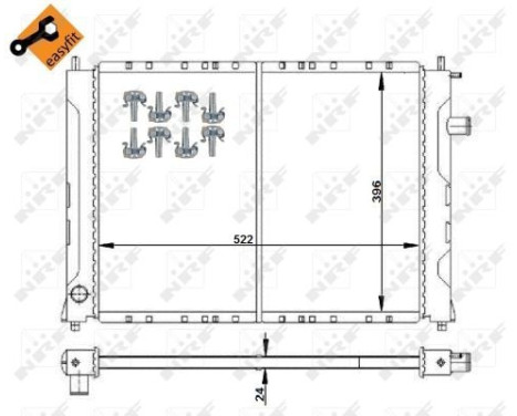 Radiator, engine cooling EASY FIT, Image 4