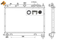 Radiator, engine cooling EASY FIT