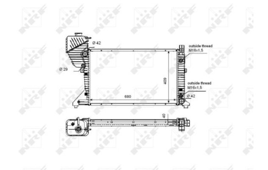 Radiator, engine cooling EASY FIT, Image 5