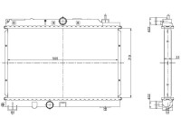 Radiator, engine cooling EASY FIT