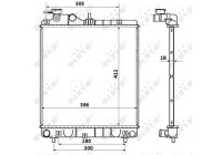Radiator, engine cooling EASY FIT