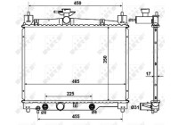 Radiator, engine cooling EASY FIT